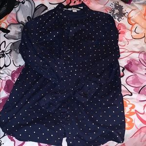 Old navy polka dot dress shirt